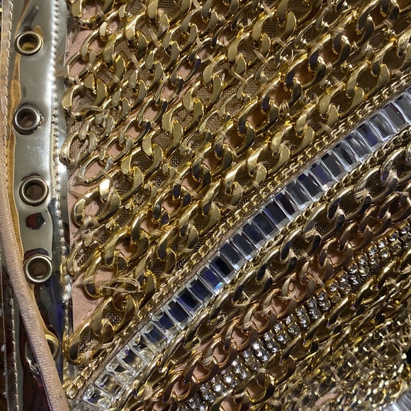 Snatched Lena Barisha chain dress! Perfect for birthdays, proms, any top event. - Picture 12 of 17